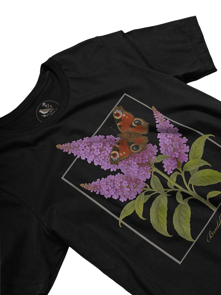 Butterfly Bush and Peacock Butterfly Premium Unisex T-shirt product image (2)
