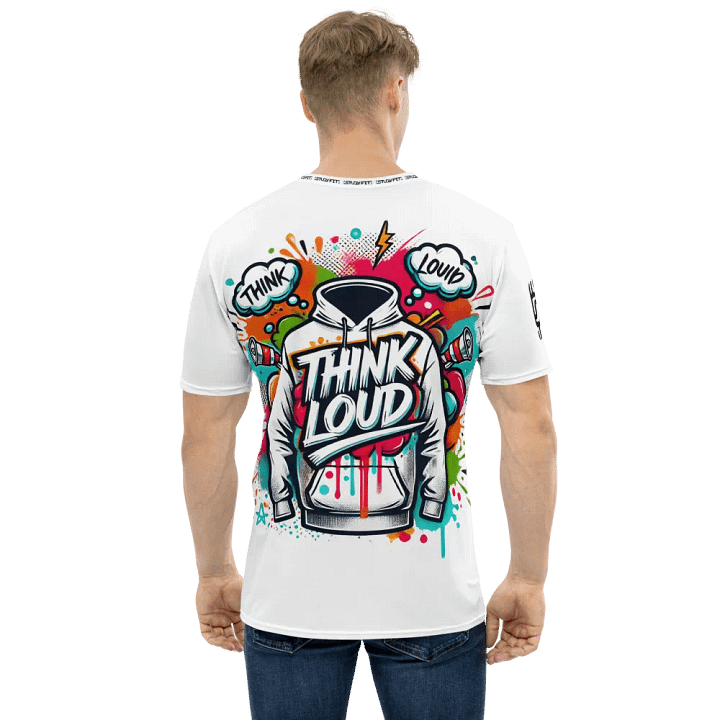 Think Loud White Tee product image (1)