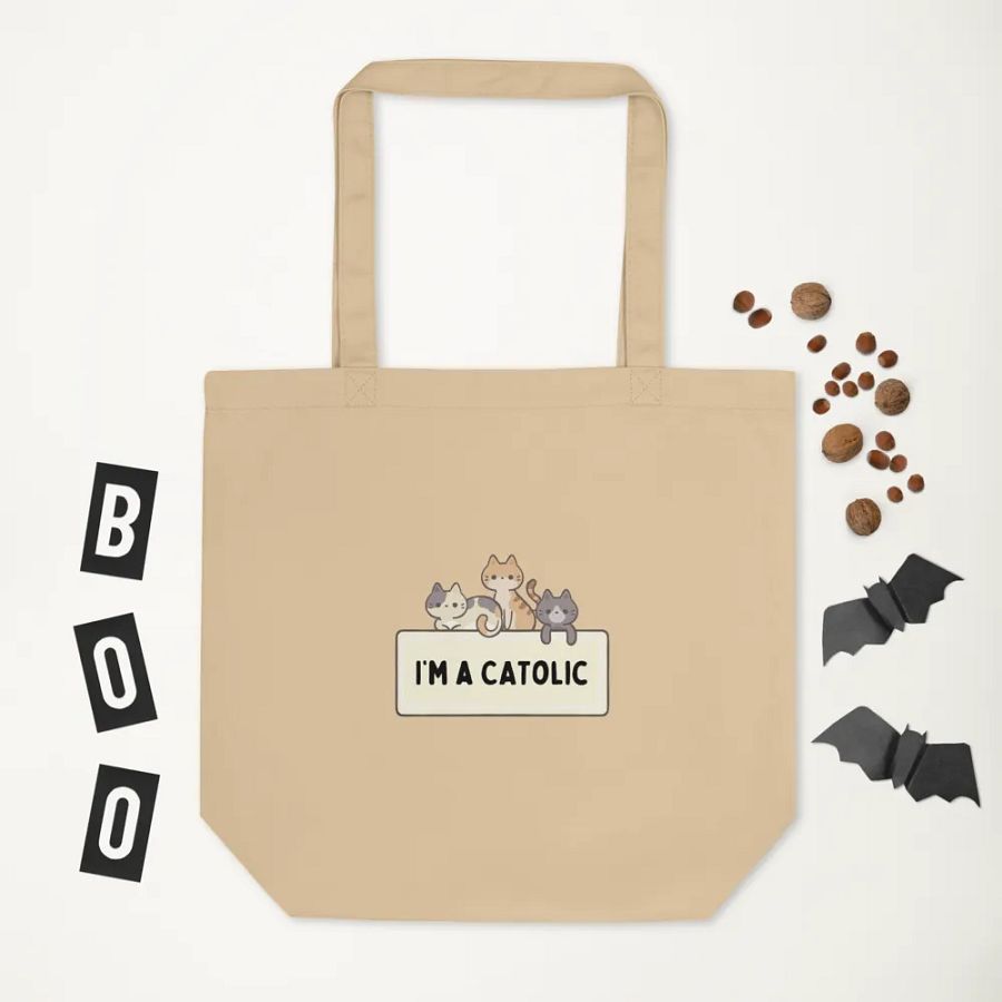 Catolic Cartoon Tote Bag product image (6)