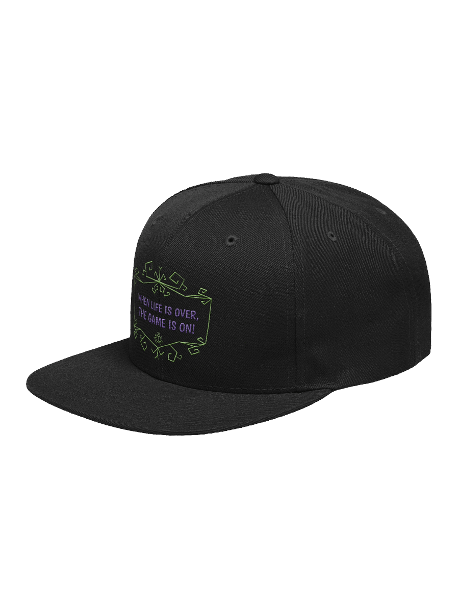 [UM Designs] When Life Is Over, The Game Is On - Black Snapback Hat product image (3)