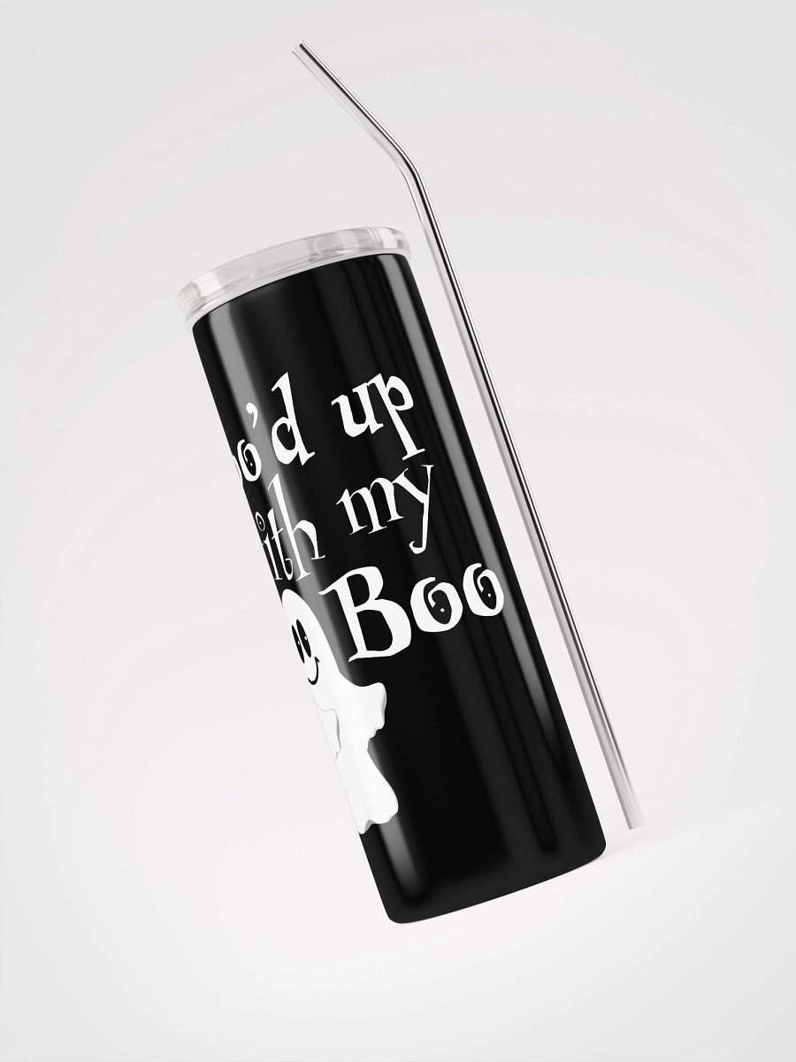 Boo'd Up With My Boo – Cute Ghost Halloween - Stainless Steel Tumbler product image (6)