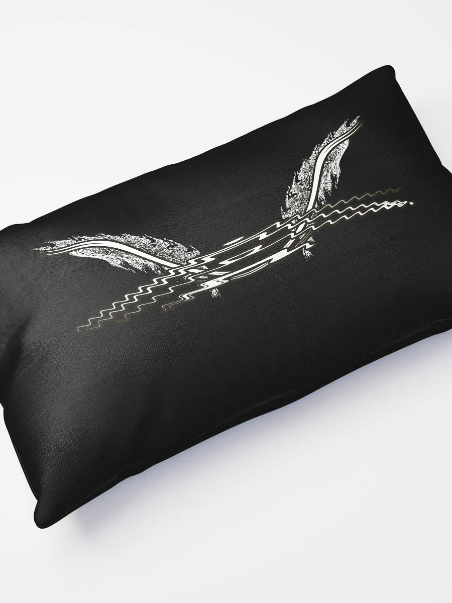 White HApex Gear White Logo Cancer Awareness Orange Ribbon. Black Basic Pillow product image (4)