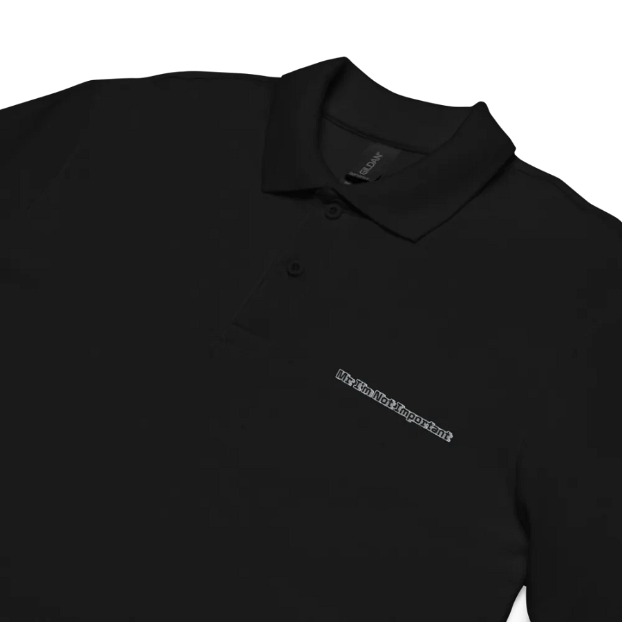 Pique Polo Shirt - Embroidered - Mr I'm Not Important product image (4)