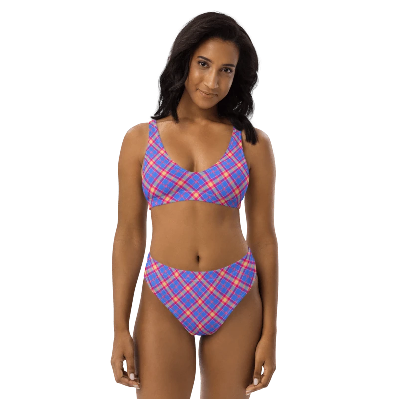Bright Blue and Hot Pink Bikini product image (1)