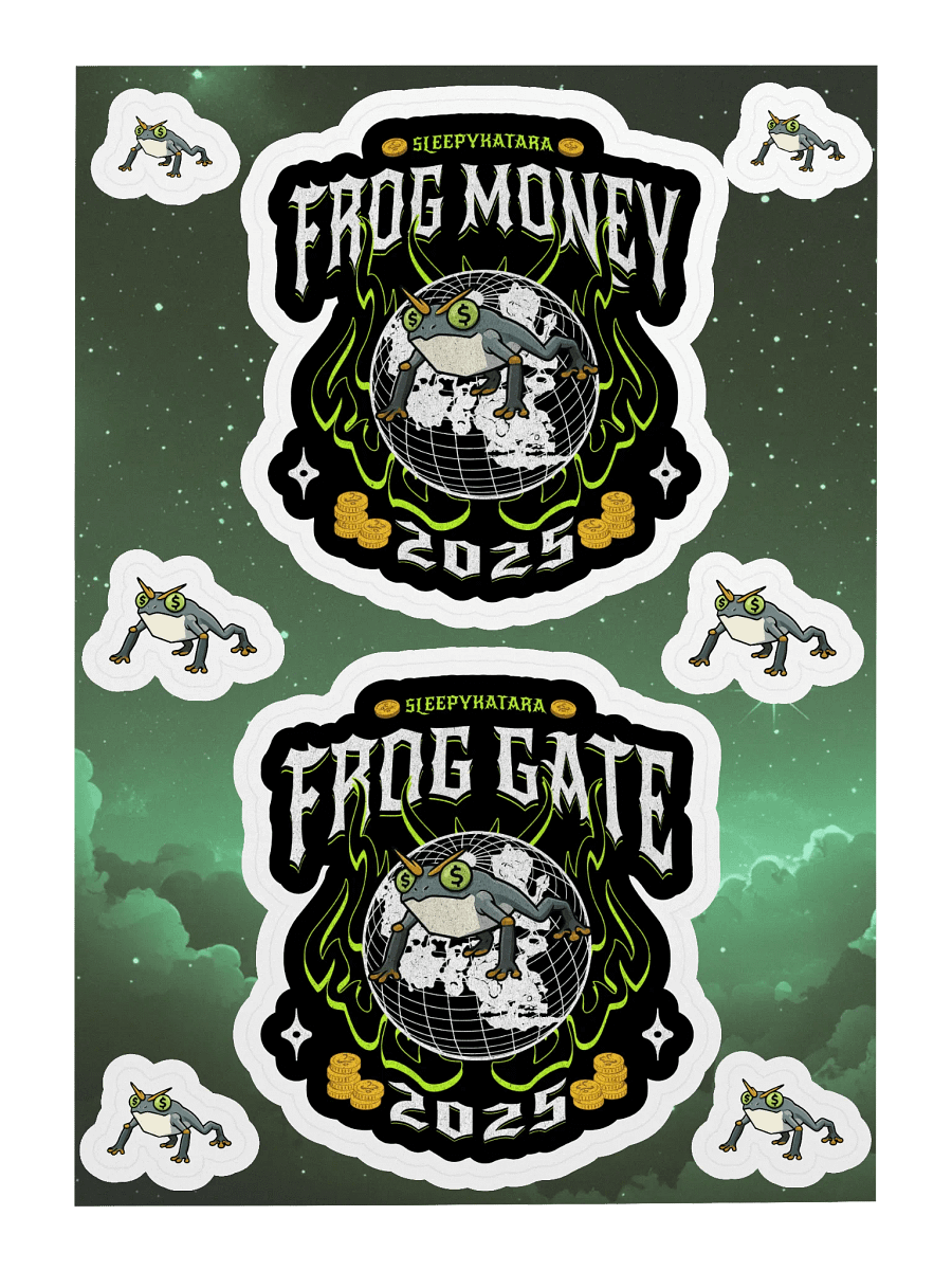 FROGMONEY2025 Sticker Sheet product image (1)