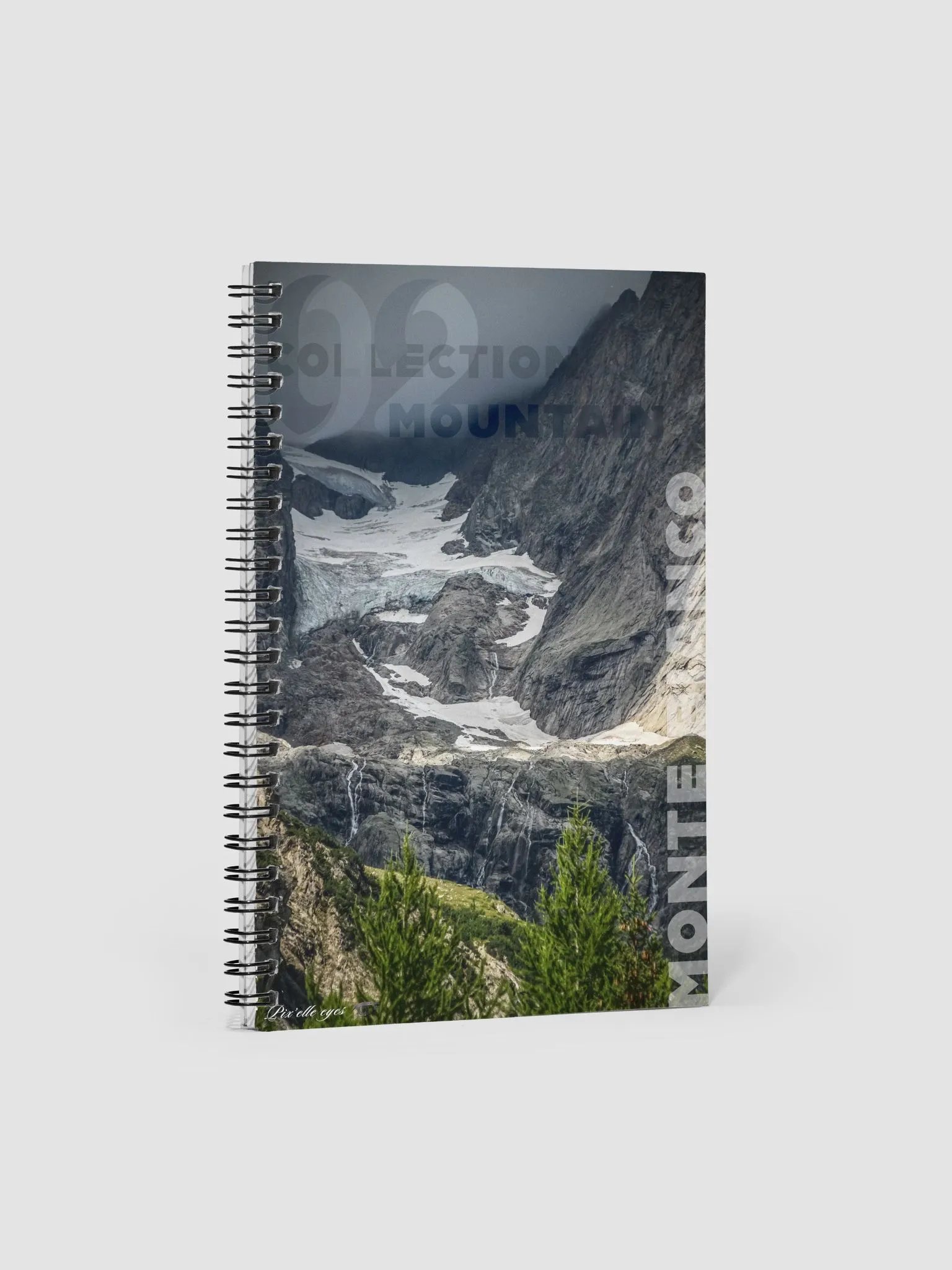 Notebook with Fine Art Photography – Monte Bianco – Italian Alps – A5 Format product image (1)