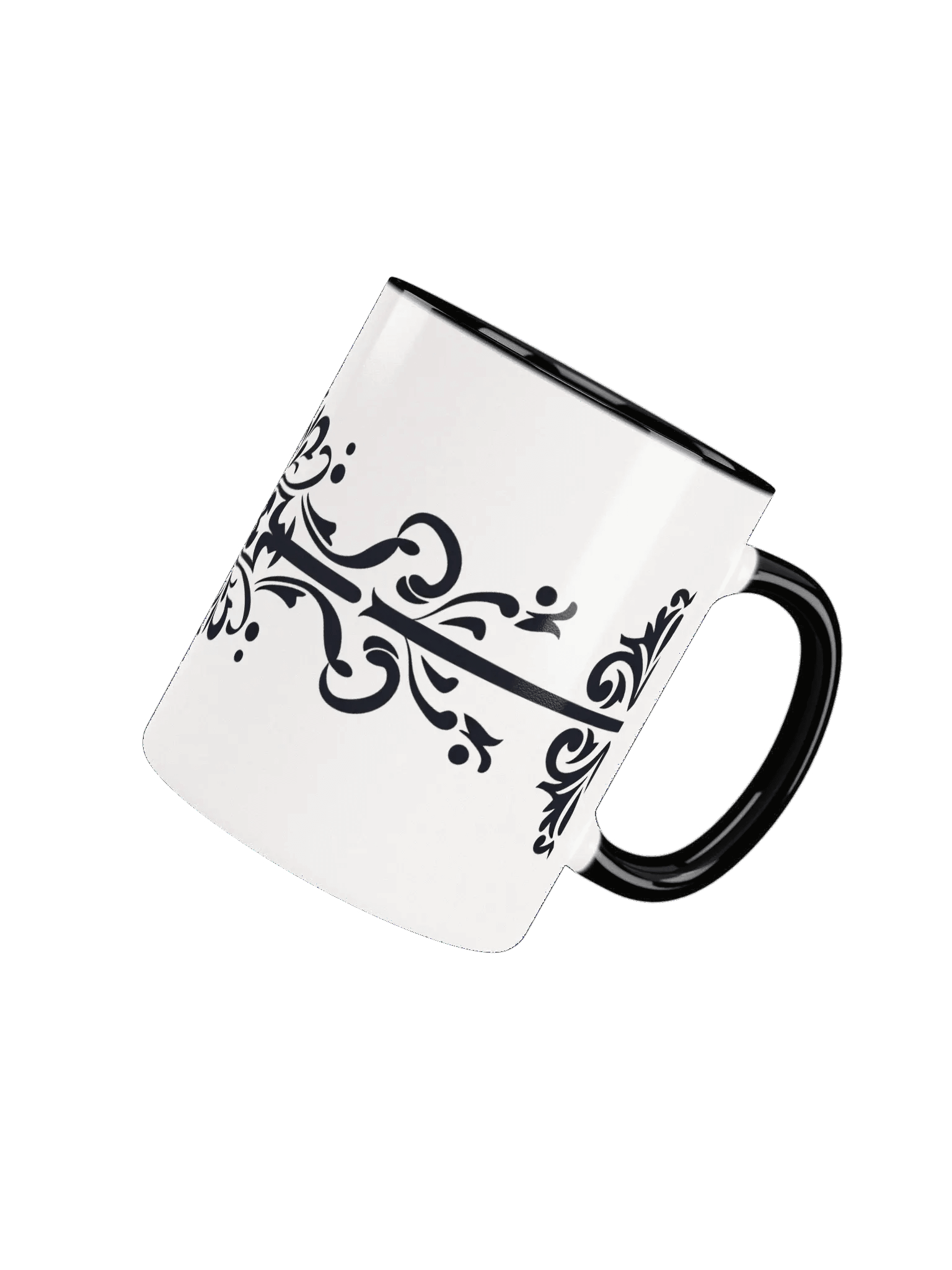 Elegant Floral Divider Ceramic Mug product image (5)