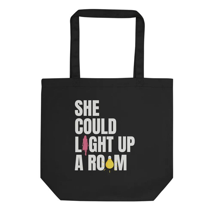 She Could Light Up A Room Black Canvas Bag product image (2)