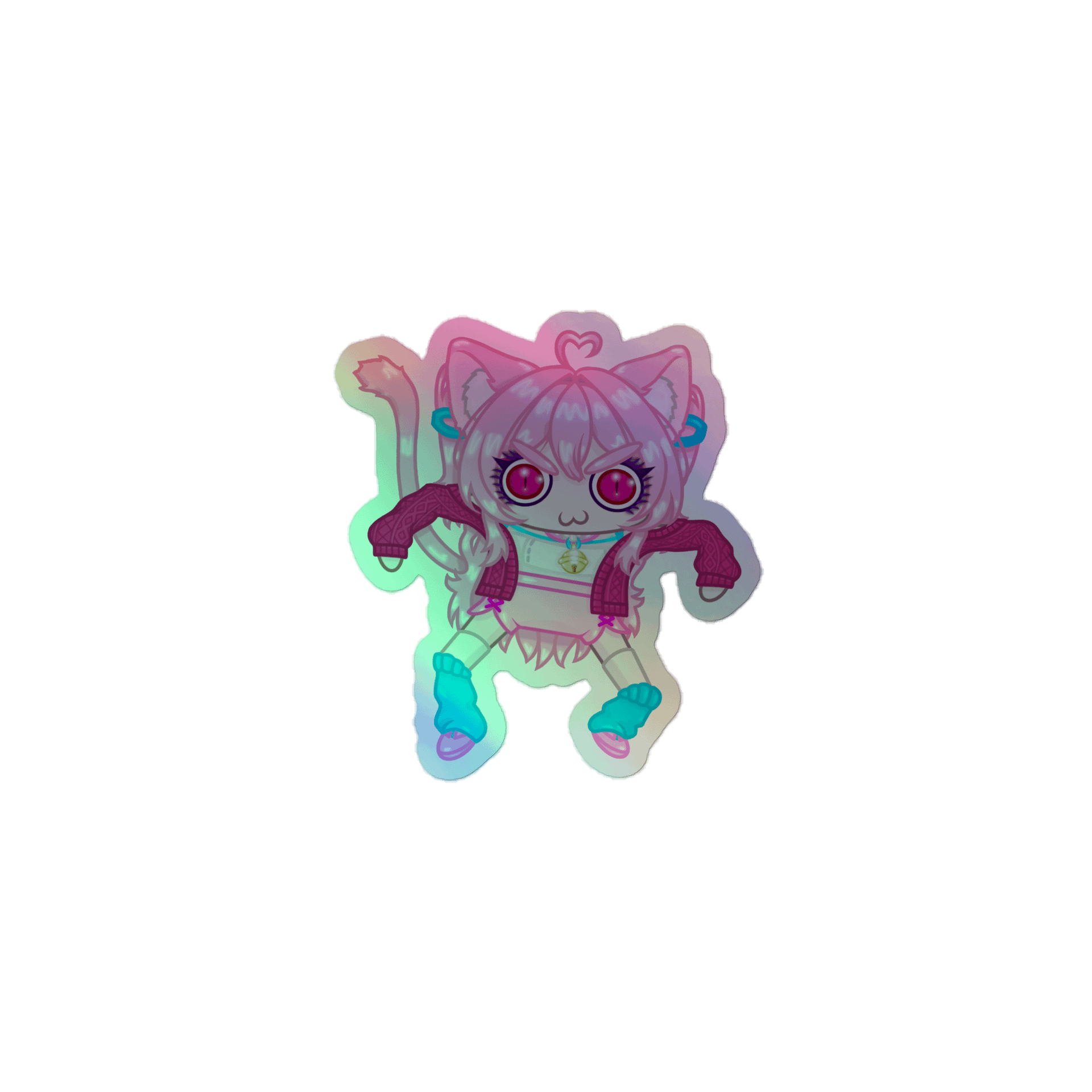 Kitty Gremlin Holographic Stickers product image (1)