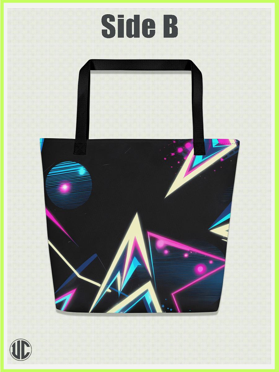 UnkoCon – Electric '80s Neon Tote Bag product image (3)