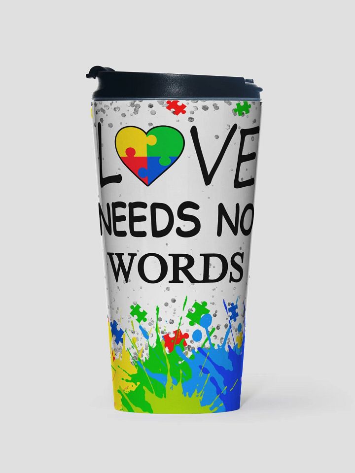Love Puzzle Stainless Steel Travel Tumbler product image (1)