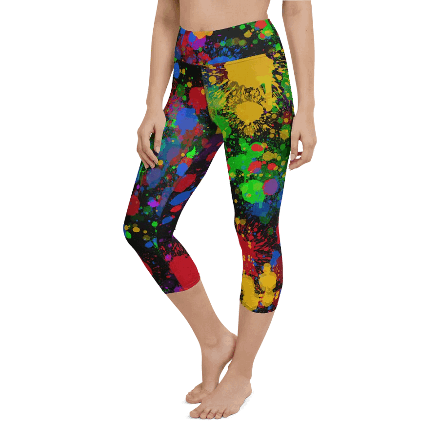 JokersVibe Graffiti Style Capri Leggings product image (8)