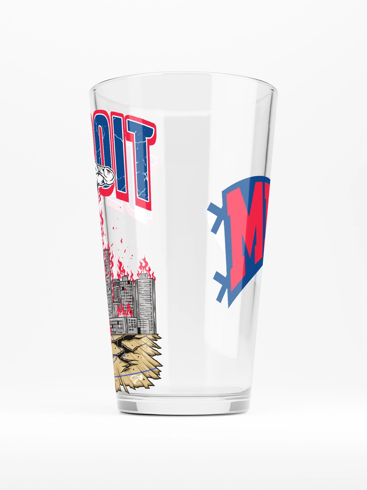 Detroit, Welcome to Basketball Pint Glass product image (3)
