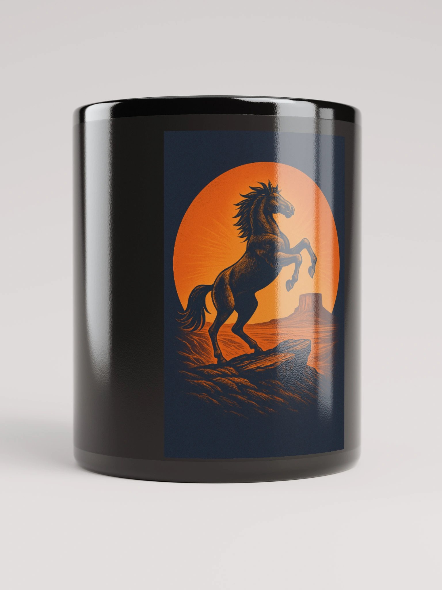 WILD HORSE IN SUNSET product image (10)
