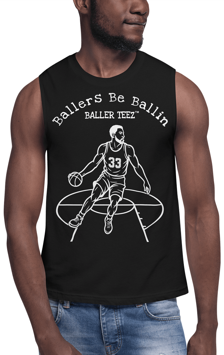 Baller Teez Black Muscle Shirt product image (2)
