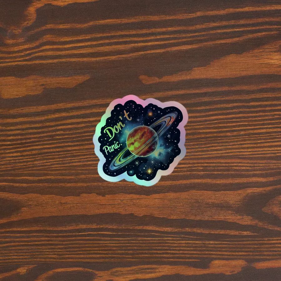 Don't Panic - Classic Holographic Sticker product image (5)