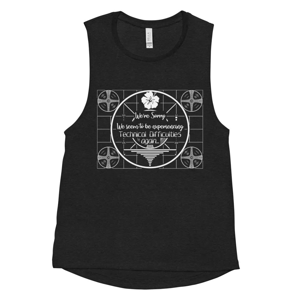 Technical Difficulties Femme Tank Top - Dark product image (11)