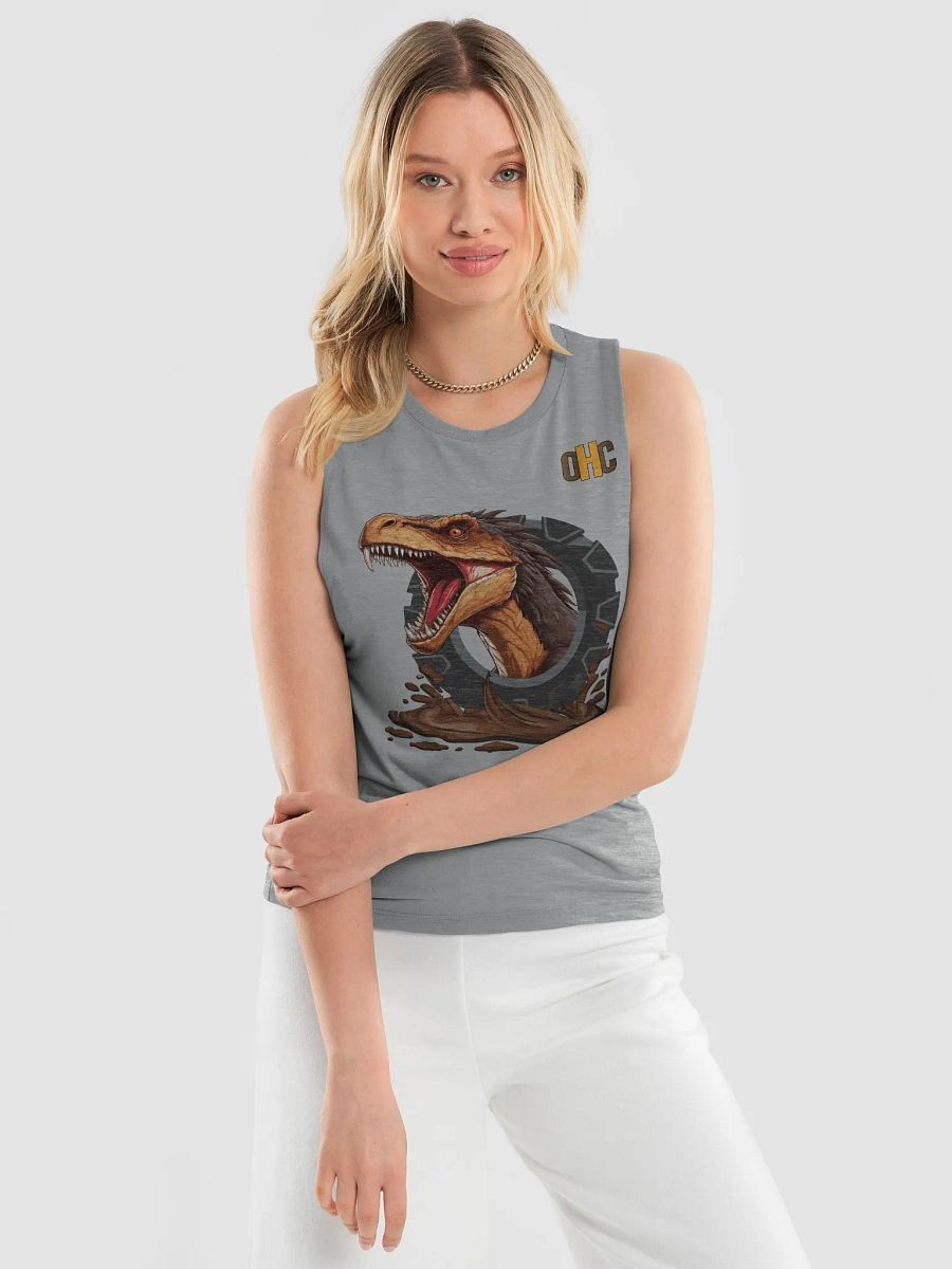 The Two-Wheel Daredevil (Dino) - Bella+Canvas Women's Flowy Muscle Tank product image (10)