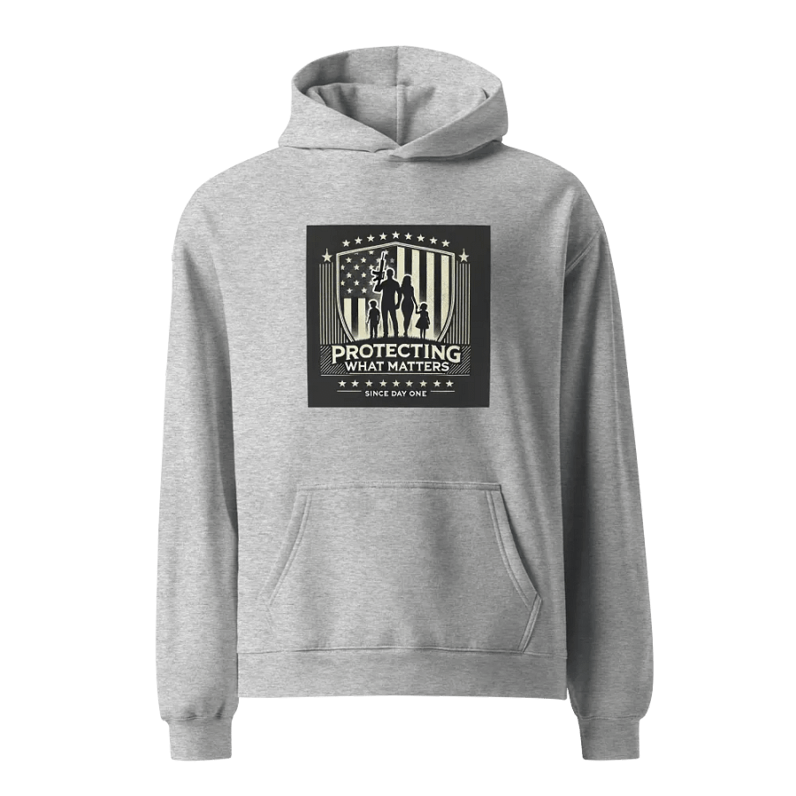 Premium Oversized Hoodie – “Protecting What Matters Since Day One” product image (4)