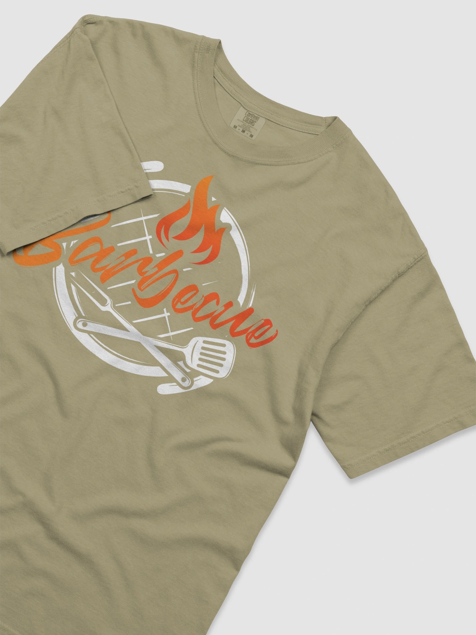 Flaming Barbecue Script Tee product image (41)
