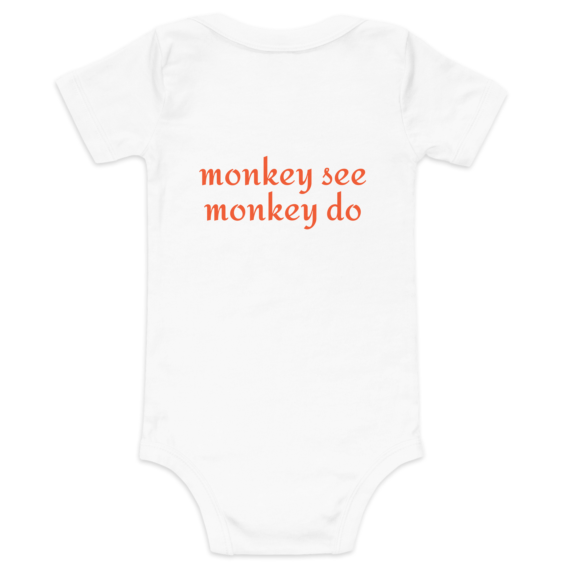 Vervet Monkey Baby Short Sleeve One Piece-Monkey-See-Do product image (2)