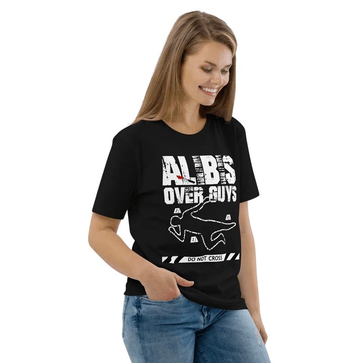 CrimeClothes Alibis Over Guys Organic Short Sleeve T-Shirt product image (2)