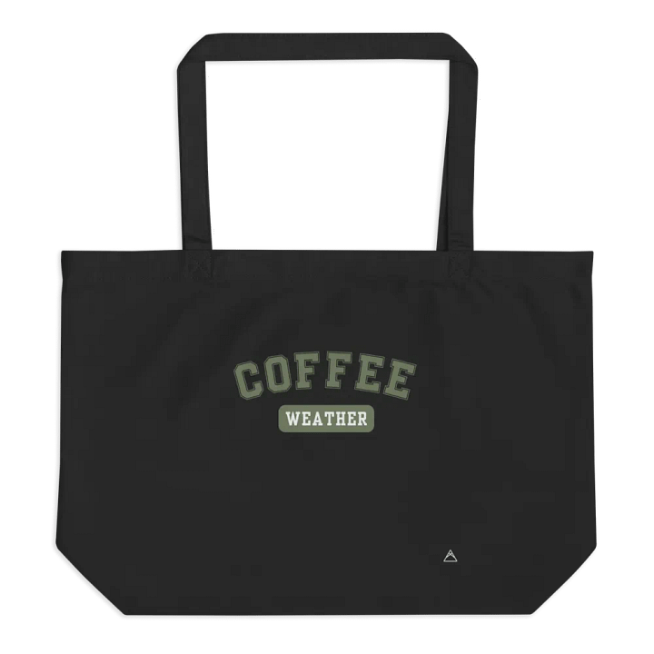 Coffee Weather | Black Tote (Sage) product image (1)
