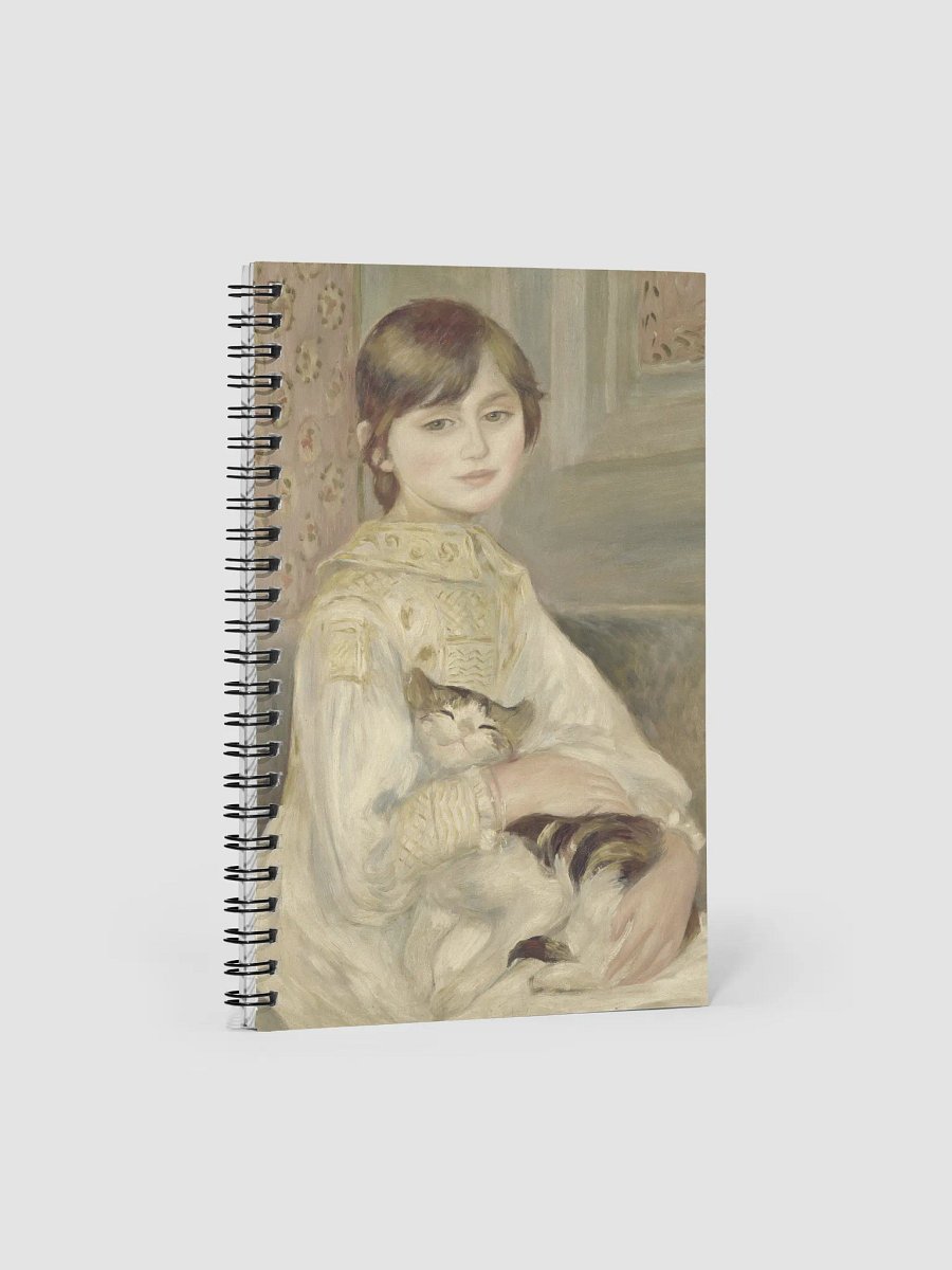 ''Julie Manet, also known as the Child with the Cat'' by Pierre-Auguste Renoir Spiral Notebook product image (3)