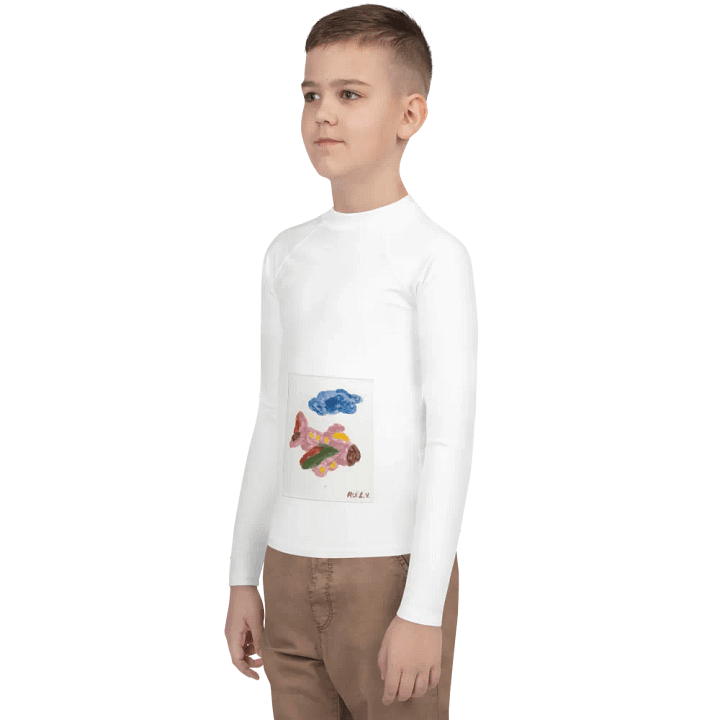 Kid Airplane (All-Over Print Youth Rash Guard) product image (2)