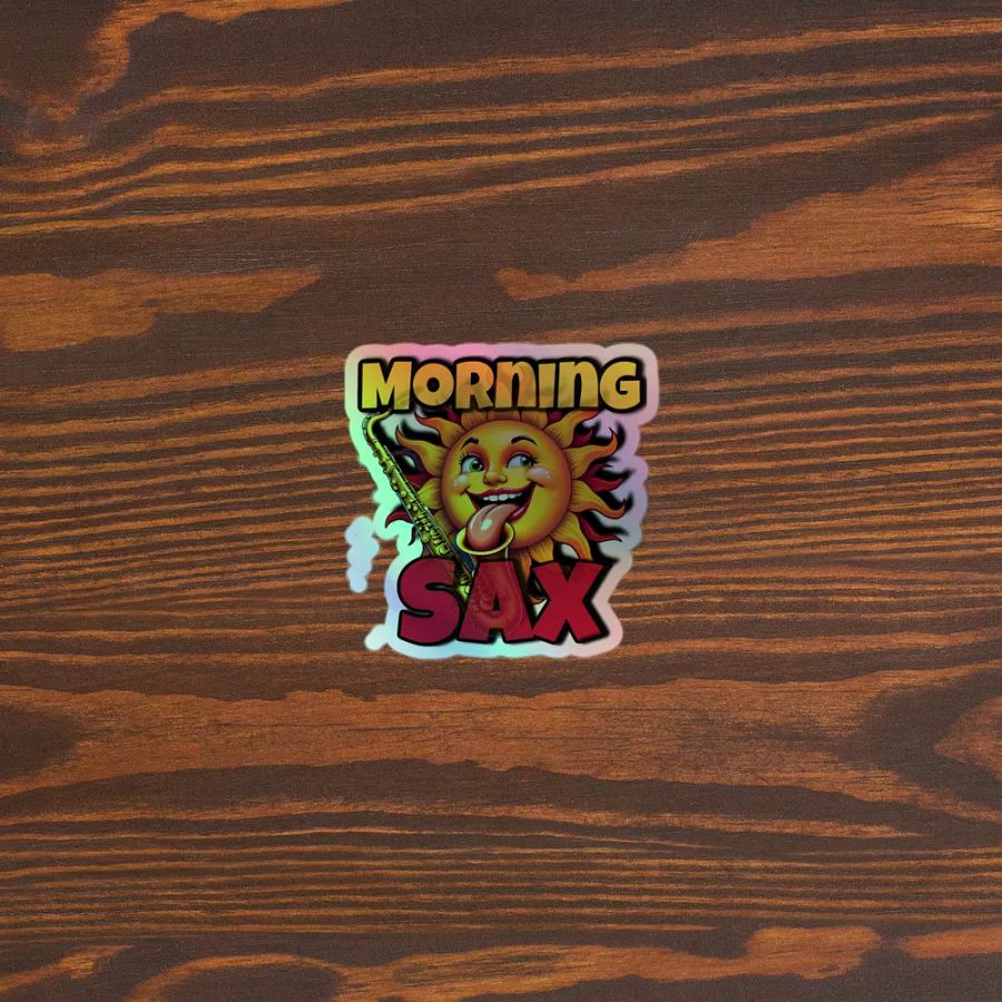 Morning Sax Holographic Stickers product image (5)