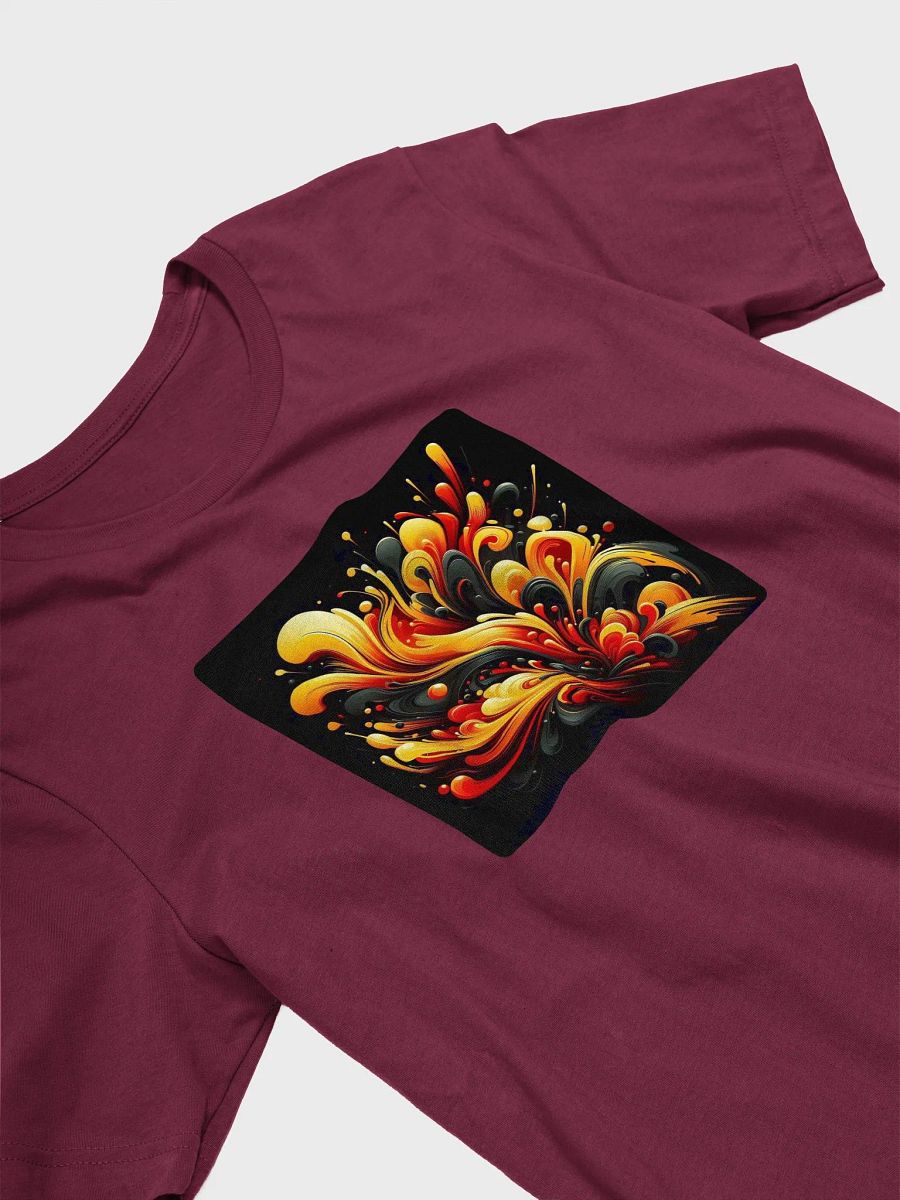 Swirling Flame Unisex T-Shirt | AI Design abstract fluid product image (4)