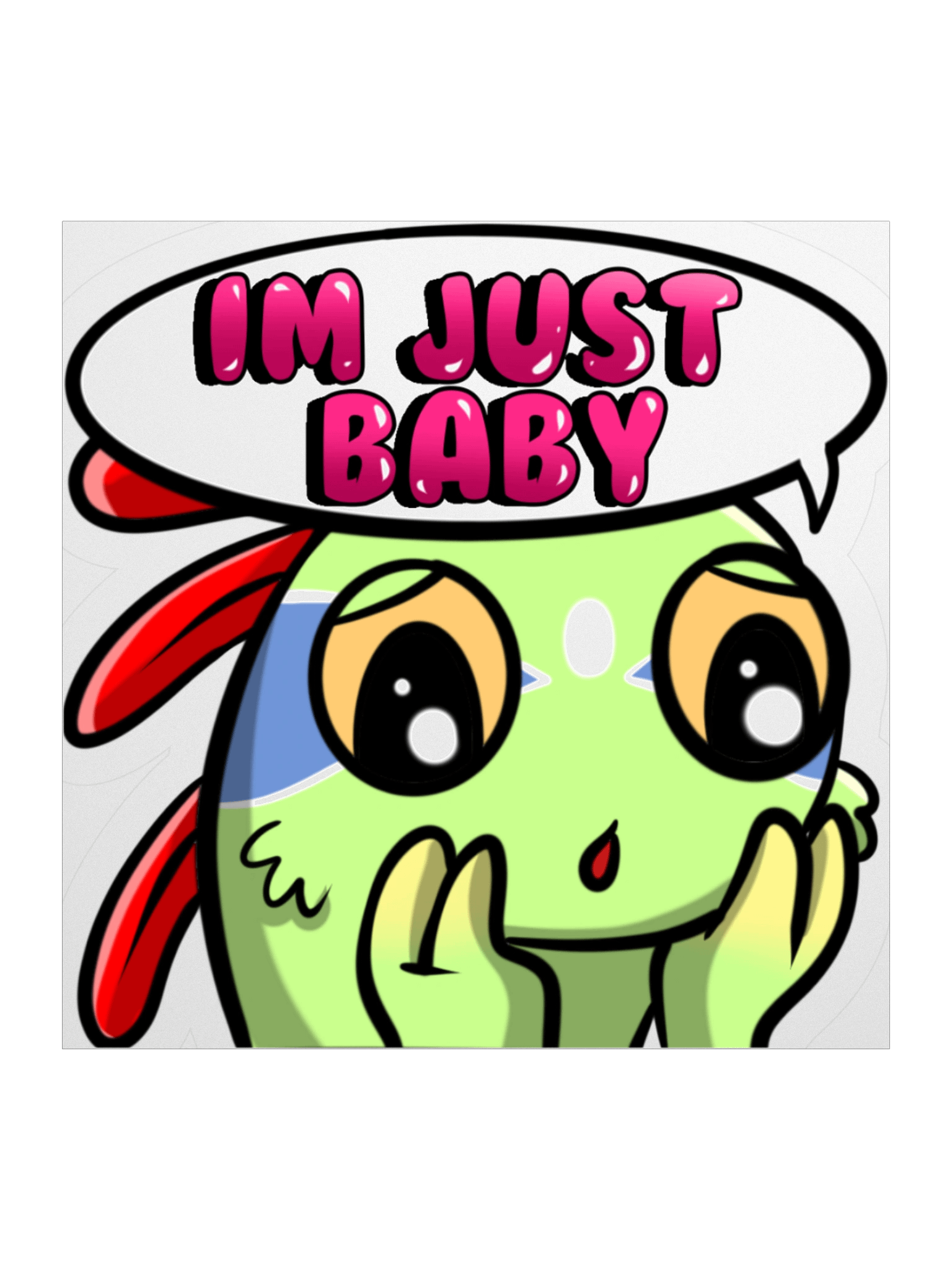 Im Just A Baby Emote Sticker product image (1)