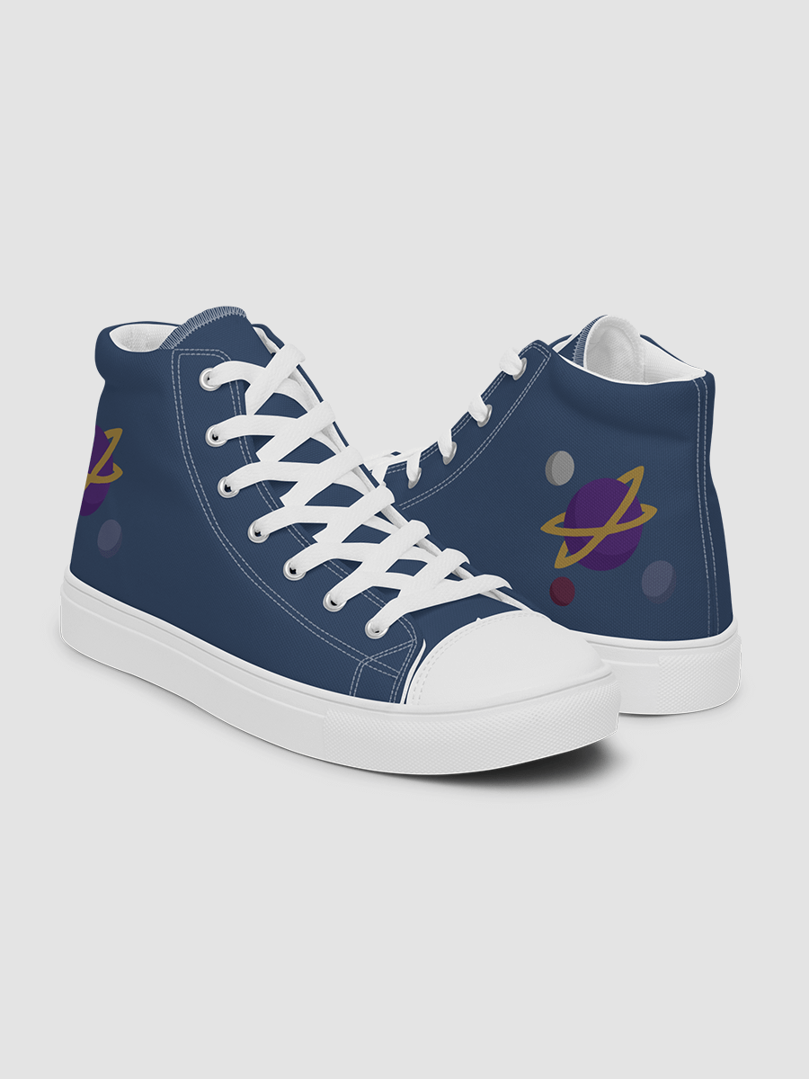 Women’s high top canvas shoes - Dark Blue product image (5)