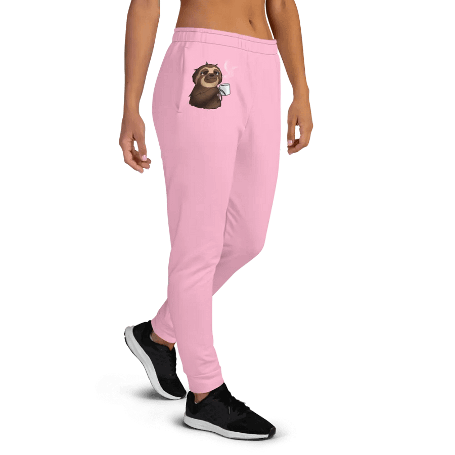 Sloth Serenity Women's Cotton Candy Pink Joggers product image (4)