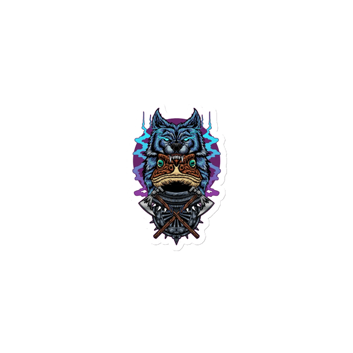 Wolf Frog Magnet product image (1)