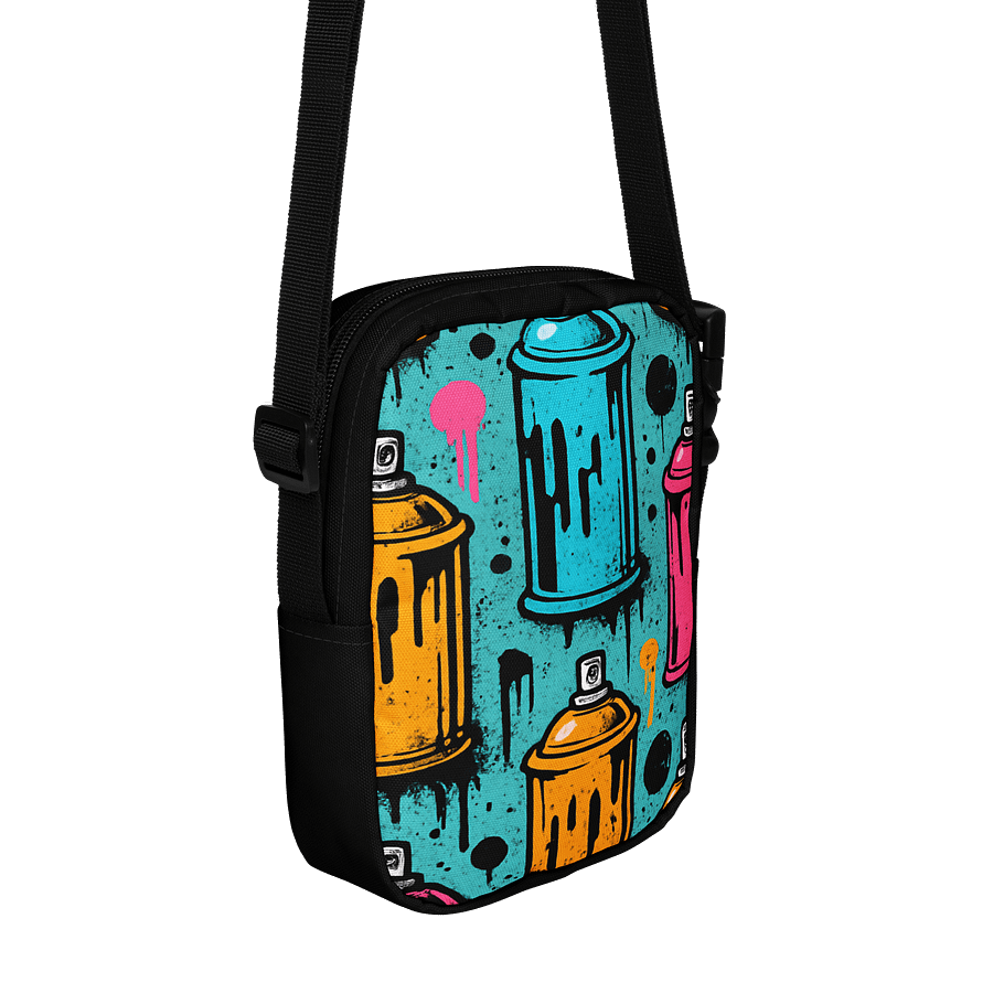 Spray Paint Neon Graffiti Pop Art - Utility Croosbody Bag product image (3)