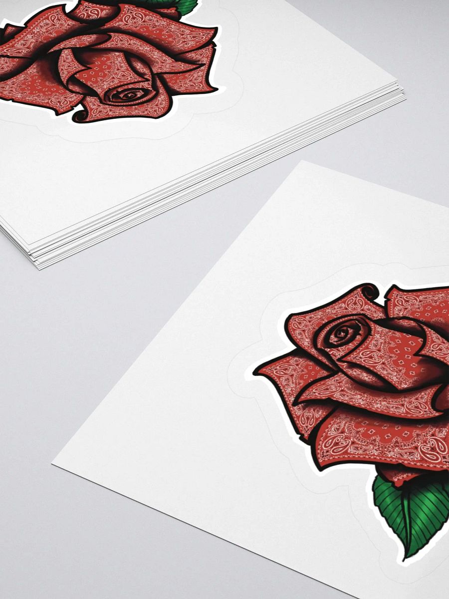 Red Rag Rose Sticker product image (4)
