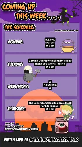 This Week's Stream Schedule - 5/19/2025 📆
.
.
.
#TheGoreyDetails #Twitch #ShawnGorey #Gaming #REPO #GettingOverItWithBennettF...