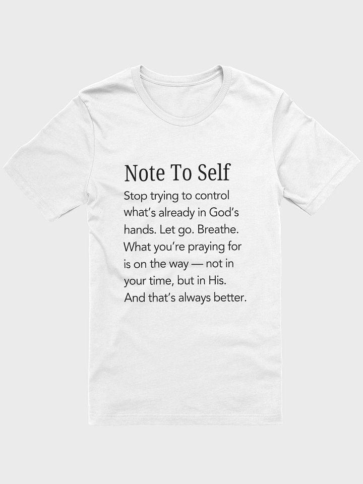 Note To Self Let Go, Trust & Breathe Tee product image (3)