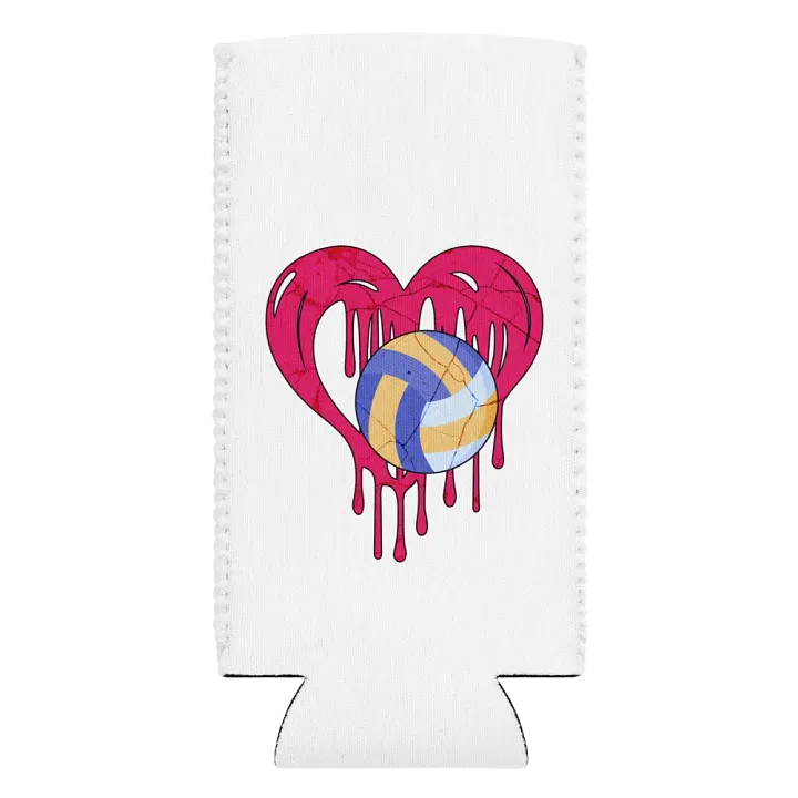Heart Volleyball Melting Love Can Cooler product image (2)