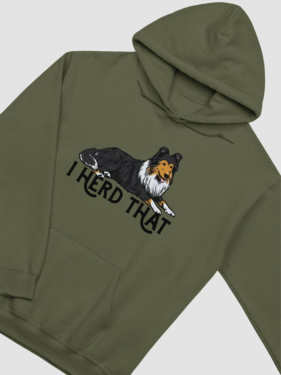 I Herd That Hooded Sweatshirt of a Rough Collie (Tricolor) | Funny Hoodie for Herding Dog Paw-rents product image (14)