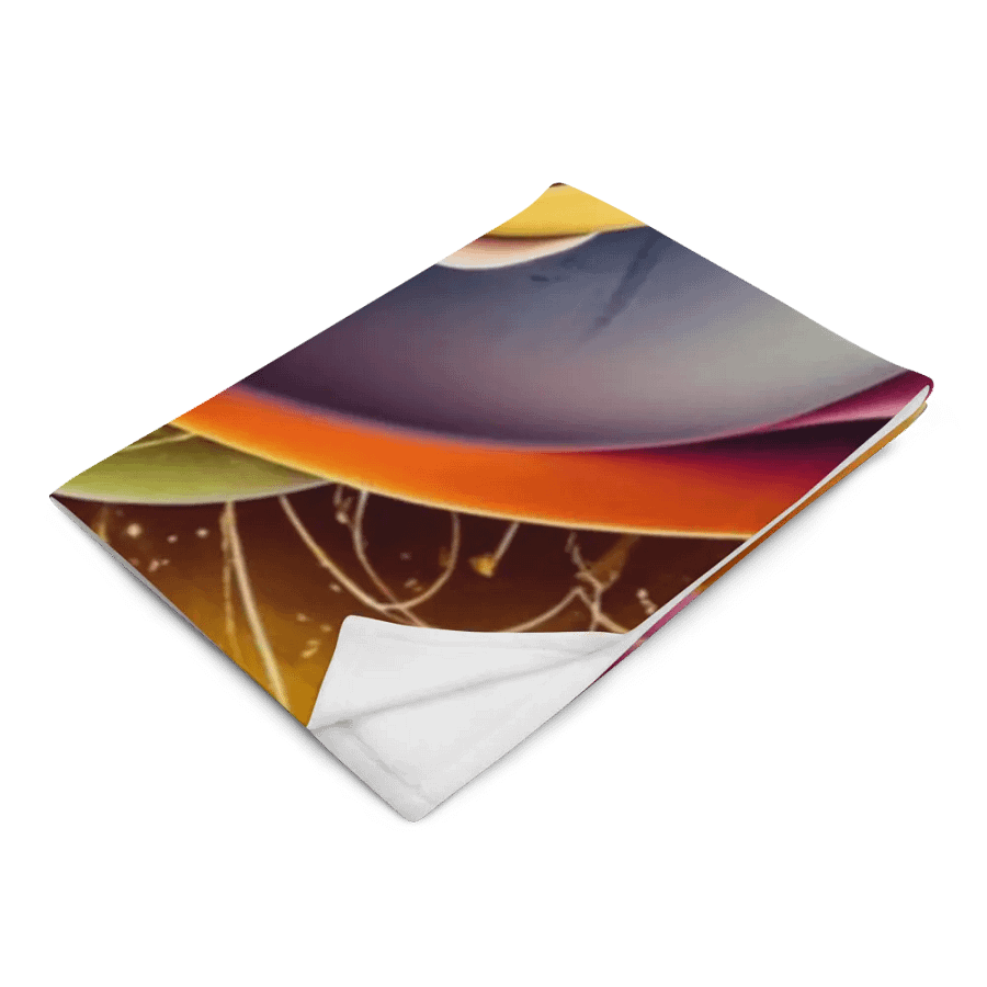 Exotic Surrealistic Rose Throw Blanket product image (4)