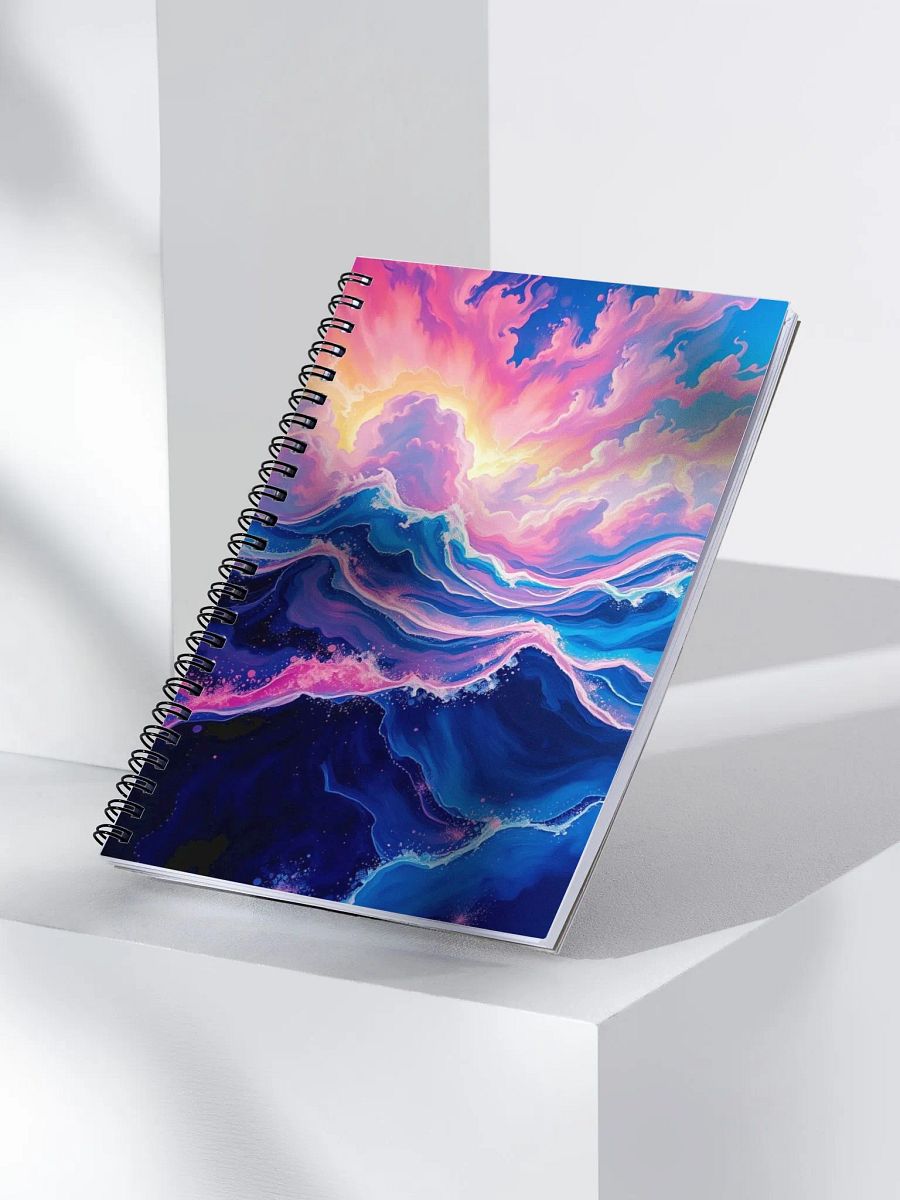 Surreal Waves Spiral Notebook product image (3)