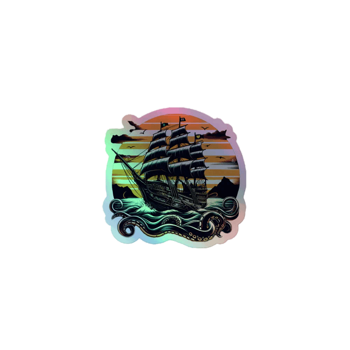 "The Sultana" Pirate Ship Holo Sticker product image (1)