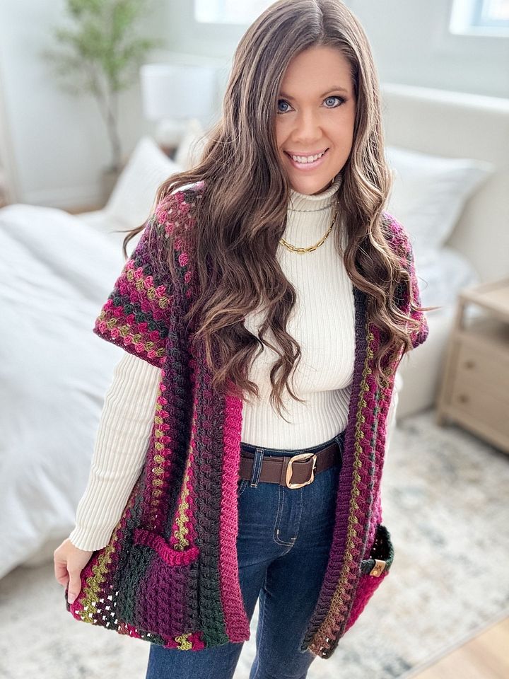 Granny Pop Ruana Crochet Pattern product image (2)
