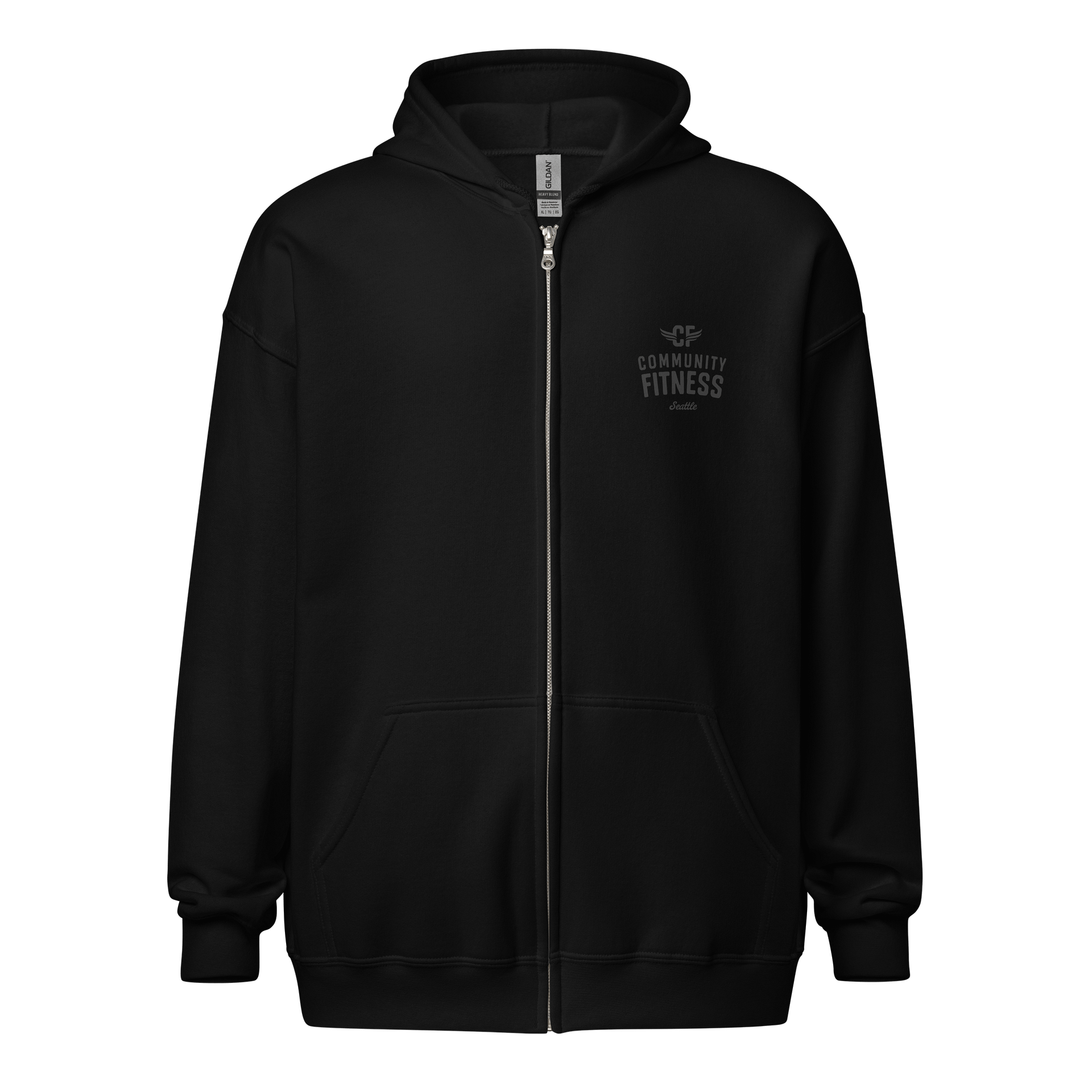 Classic Zip Hoodie | Black product image (1)
