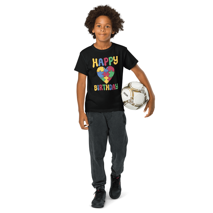 Happy Birthday (Autism Awareness) T-Shirt For Kids product image (12)