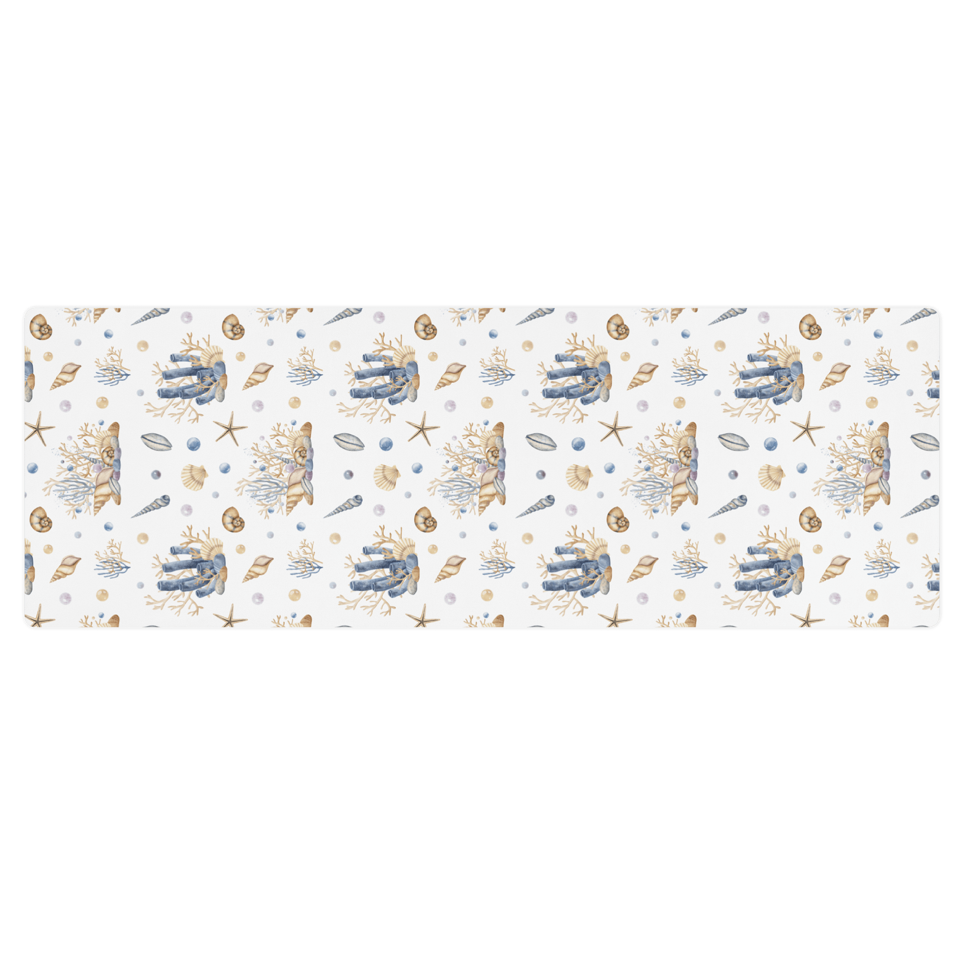 Underwater Seashells Pattern Yoga Mat by Treasure Pie product image (1)
