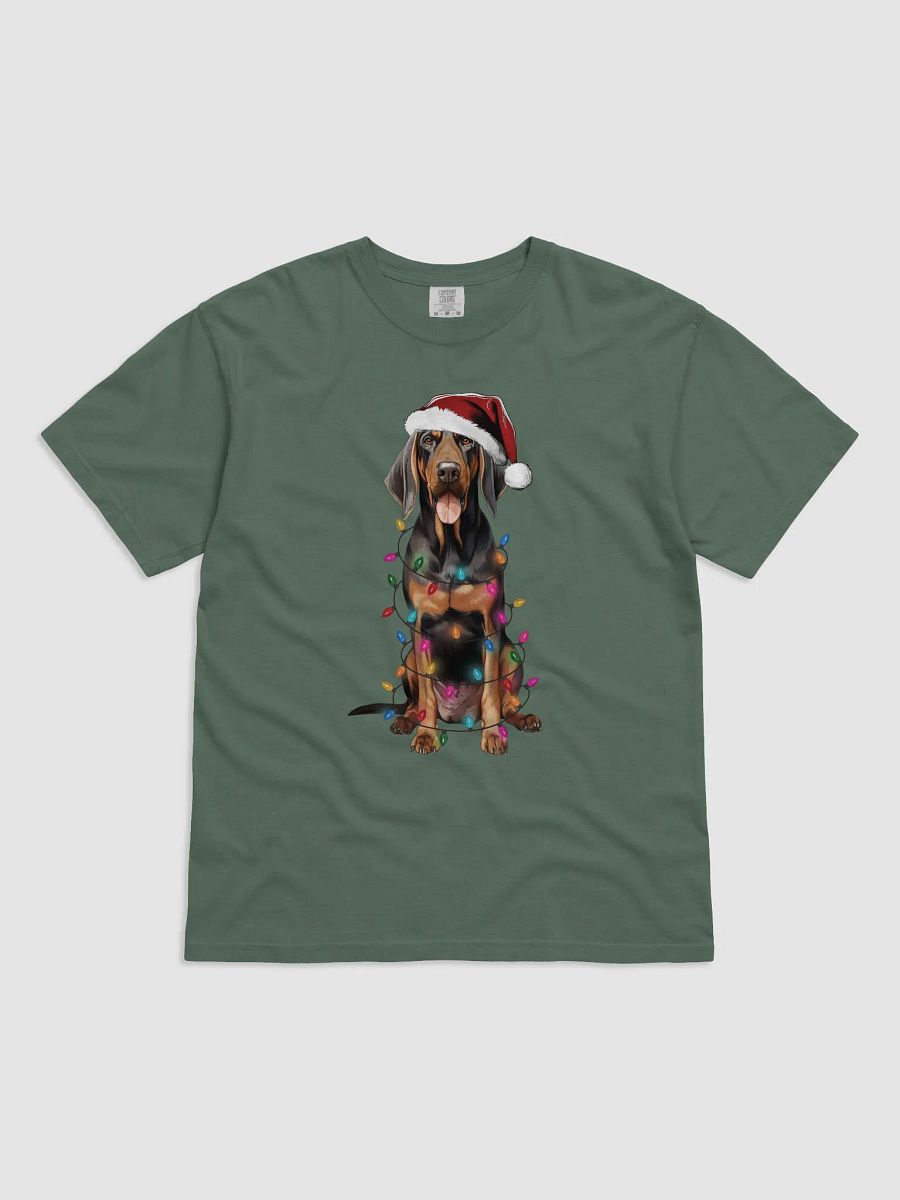 Funny Black and Tan Coonhound Christmas T-Shirt for Coonhound Paw-rents product image (5)