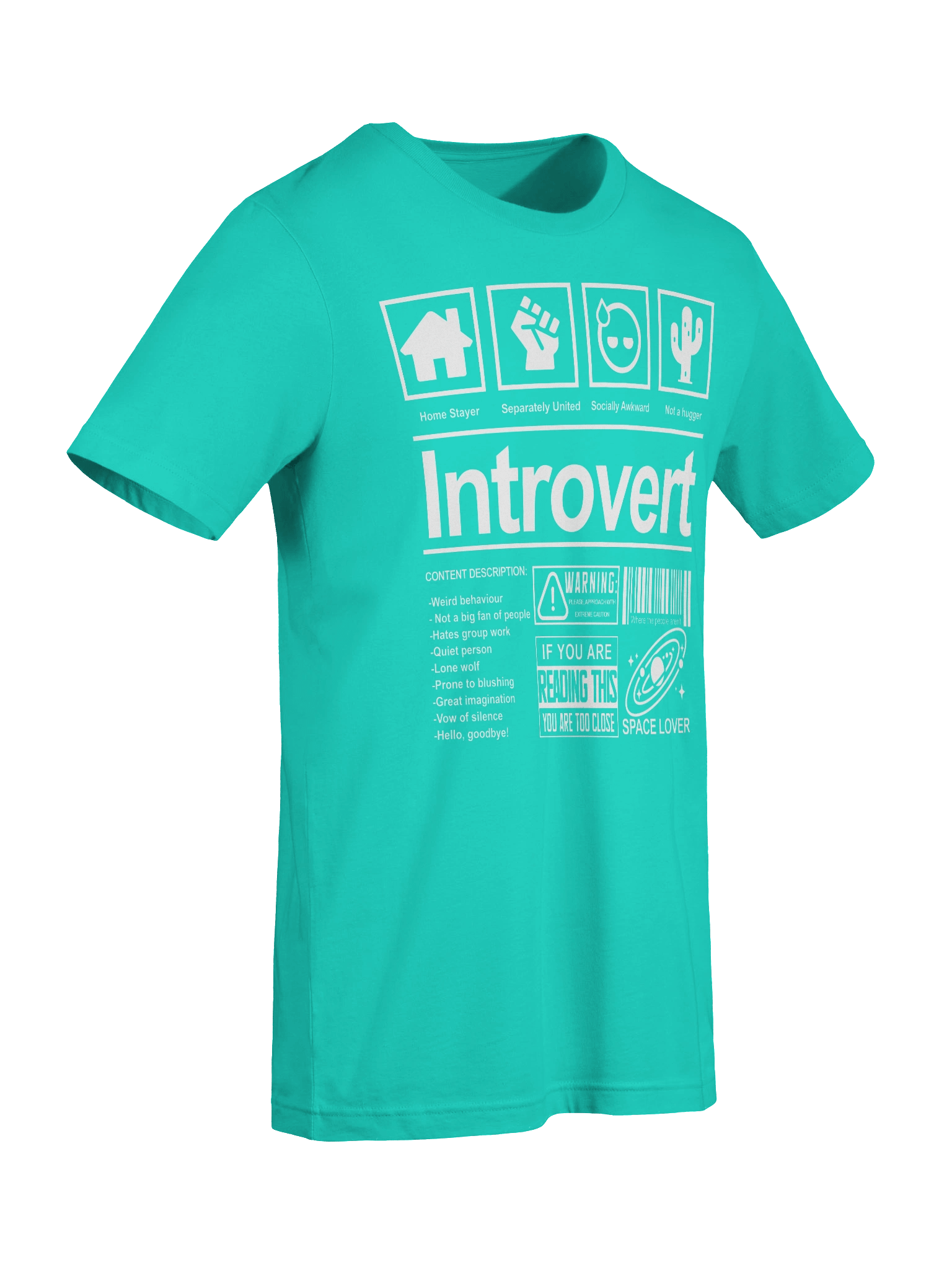 Introvert’s Warning Label Tee product image (81)